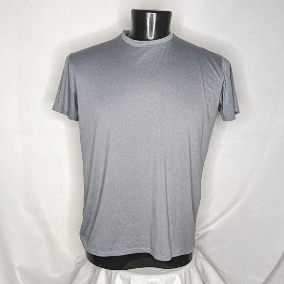 Athletic Works Men's Activewear T-Shirt - Size Large - Gray - Moisture Wicking - Picture 1 of 3